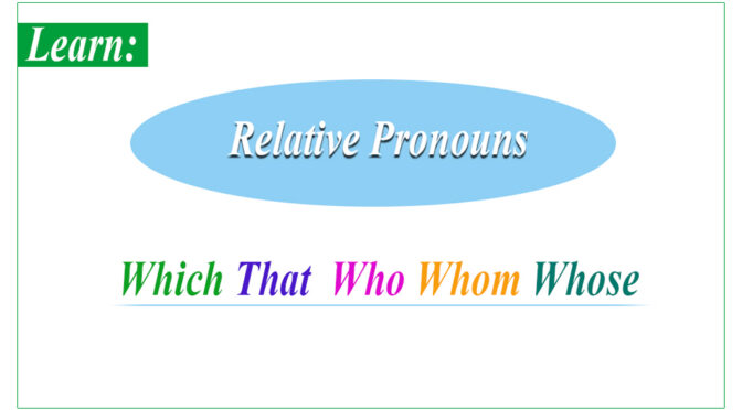 Elementary Grammar- Test 15- Relative Pronoun.