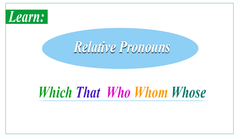 Elementary Grammar- Test 15- Relative Pronoun.