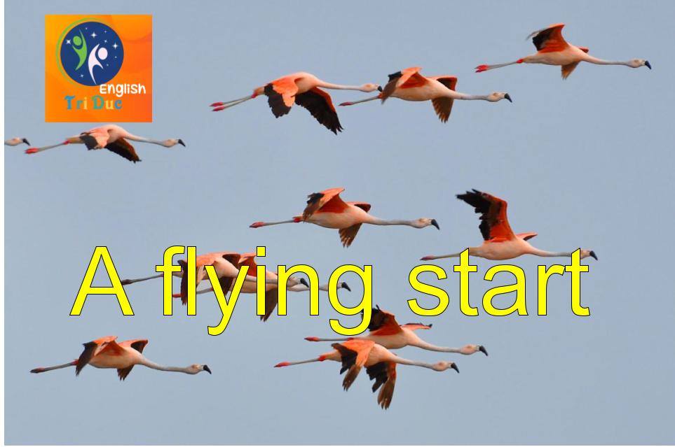 Idiom: A flying start