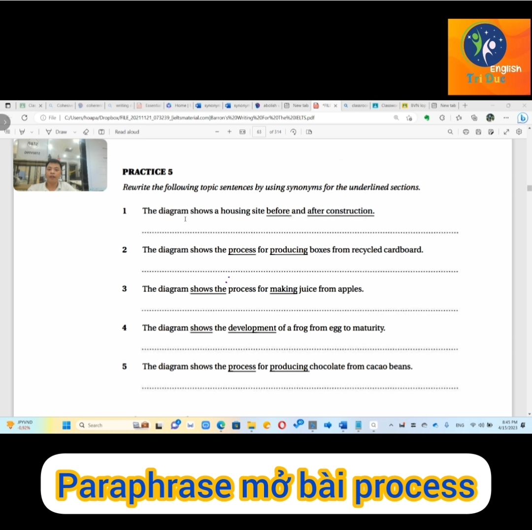 synonyms task 1 process (video)